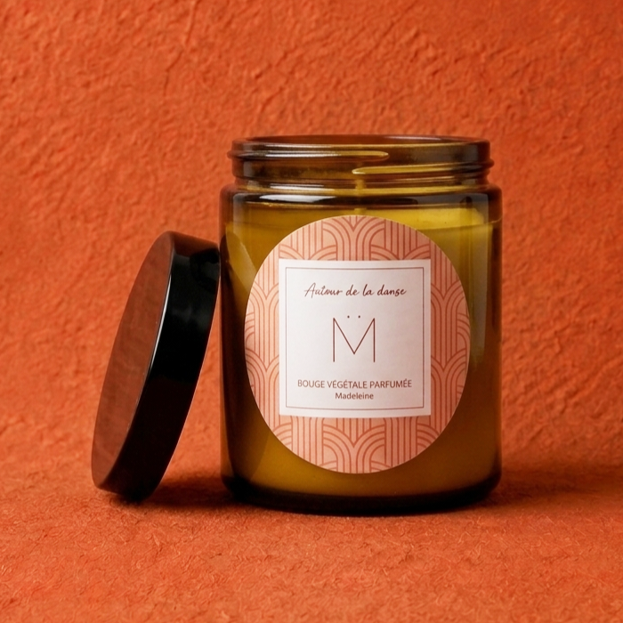 Bougie végétale parfumée senteur madeleine Réconfort